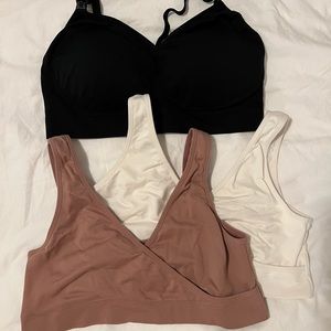 Auden Nursing Seamless Bra and 2 Sleep Bras